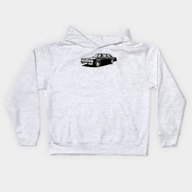 Dodge Aspen Kids Hoodie by CarTeeExclusives